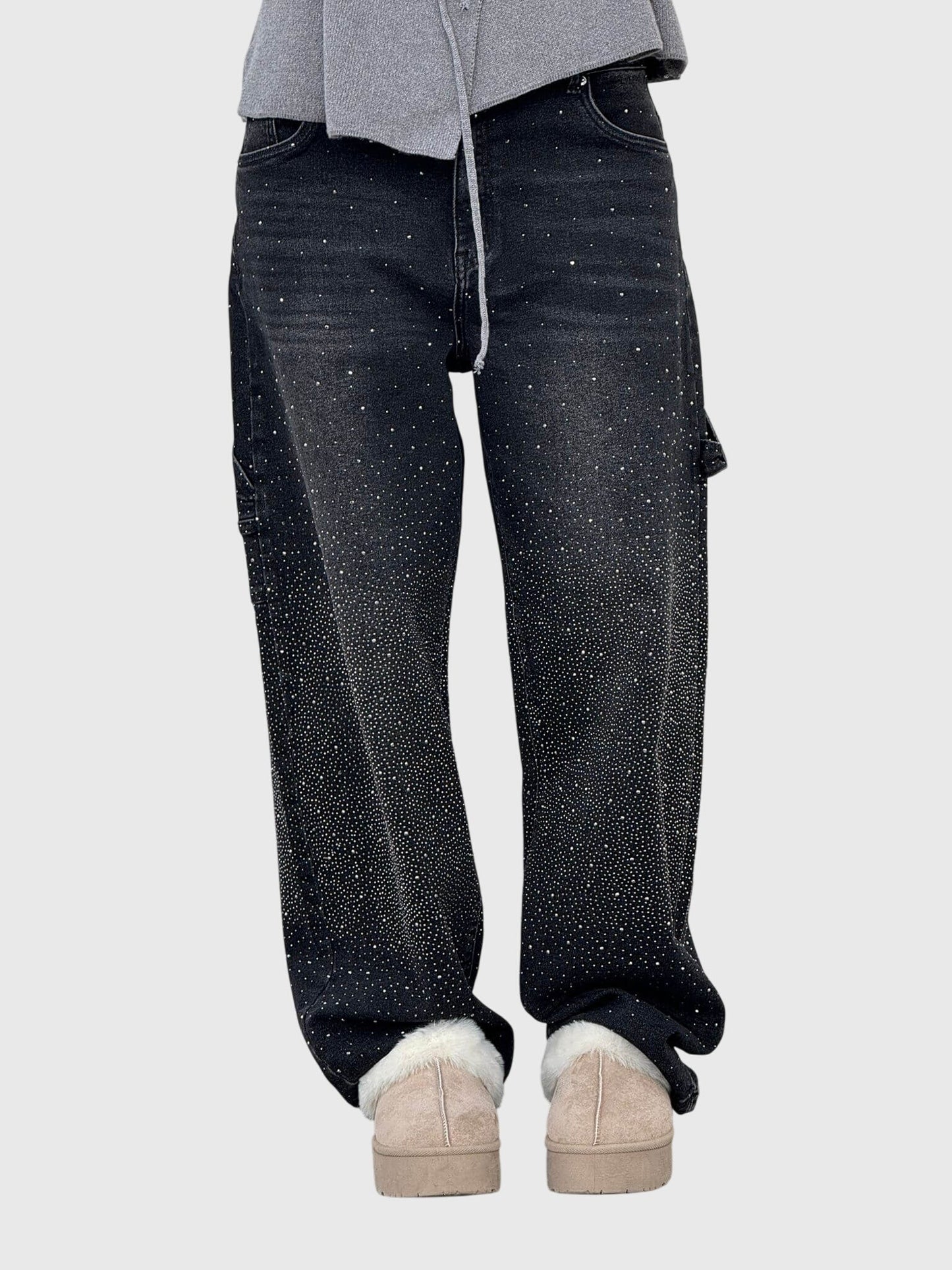 Livia | Glittrande Denimbyxor för Stiliga Kvinnor