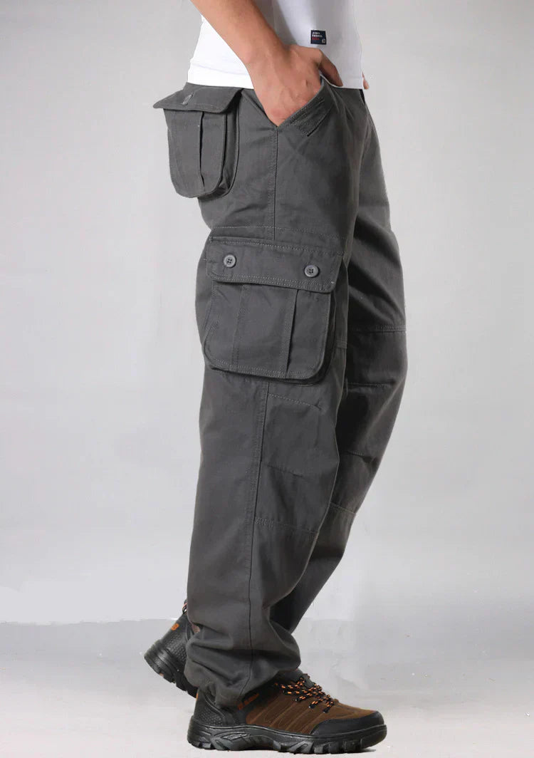 Cargo-bukser med multifunktionslommer – afslappet outdoor-stil