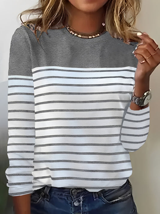 Ella - Långärmad Blus för Kvinnor - Elegant och Avslappnad