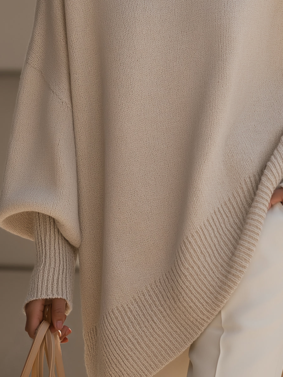 Elegant oversize striktrøje til stilfulde dage