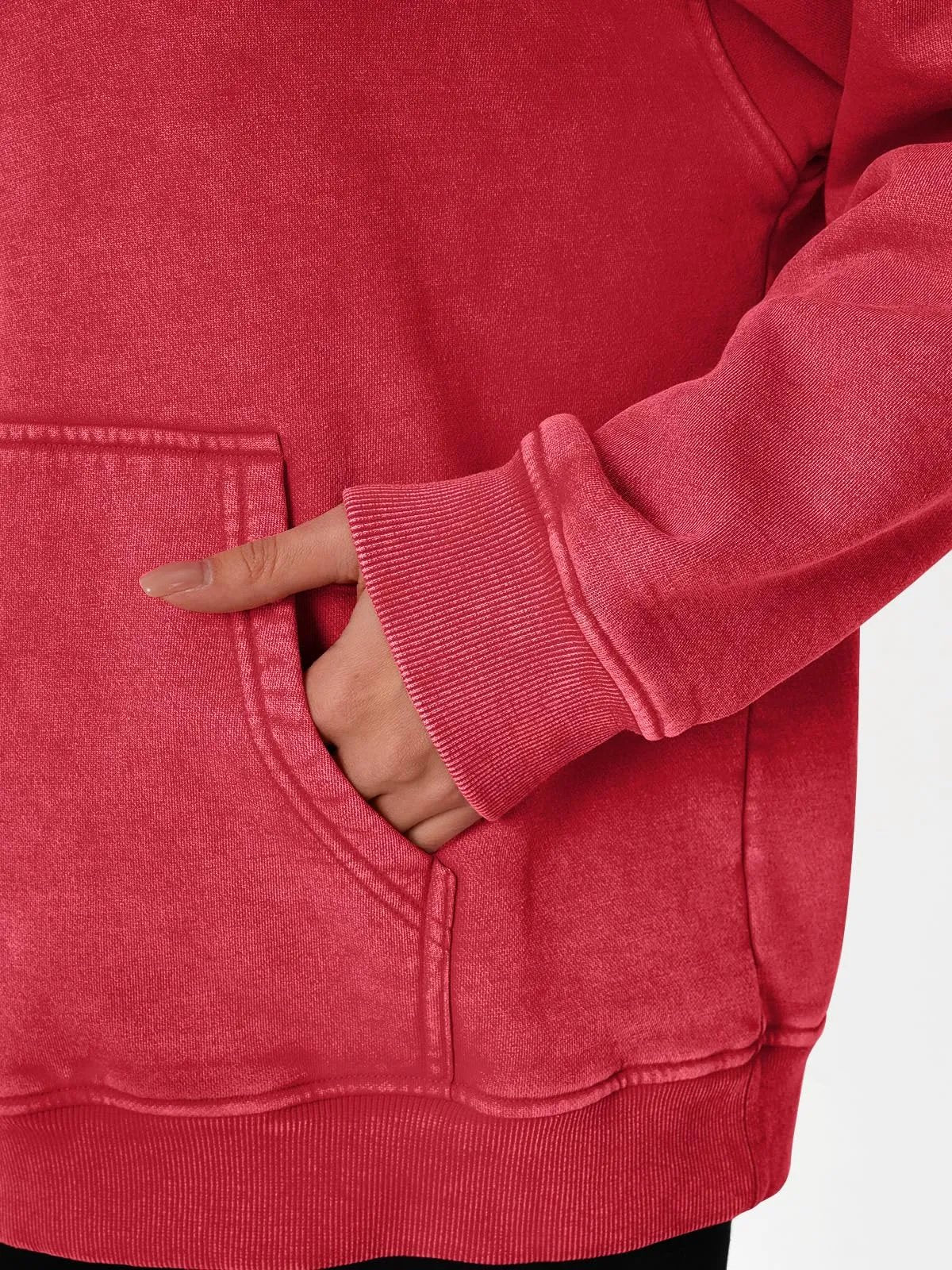 Oversize Sweatshirt med Slidt Look