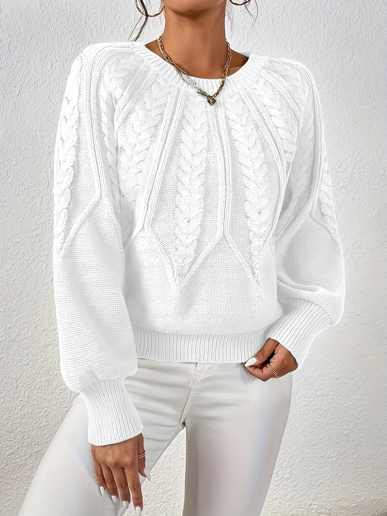Stilren Pullover med Lång Ärm