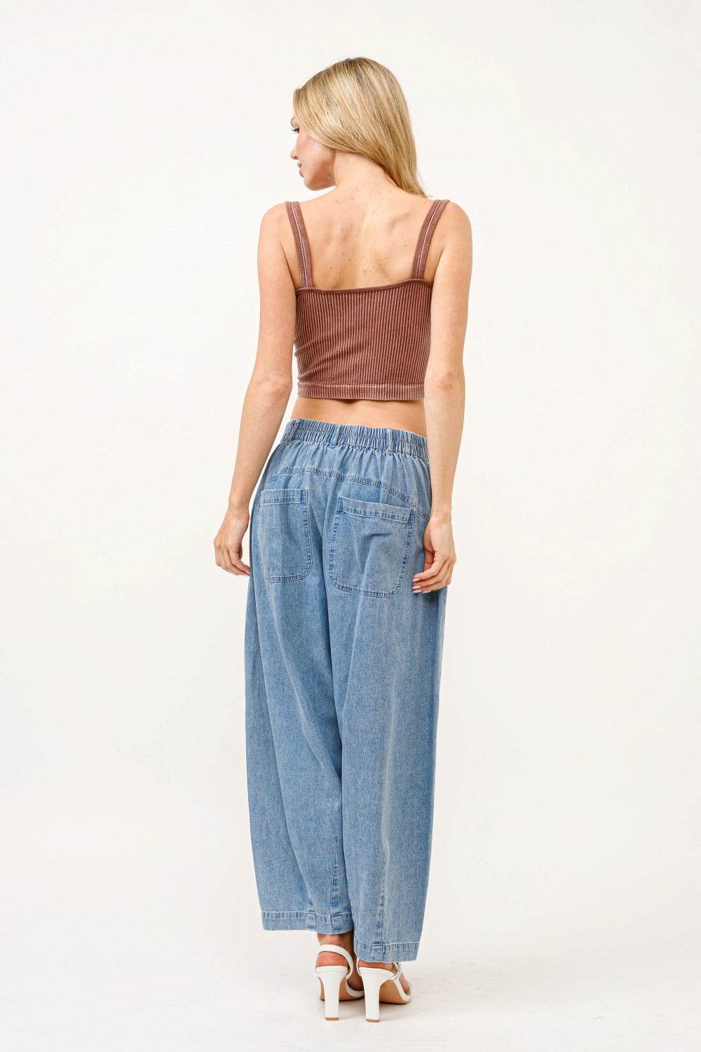 Moderne Fritidsjeans med Elastisk Talje