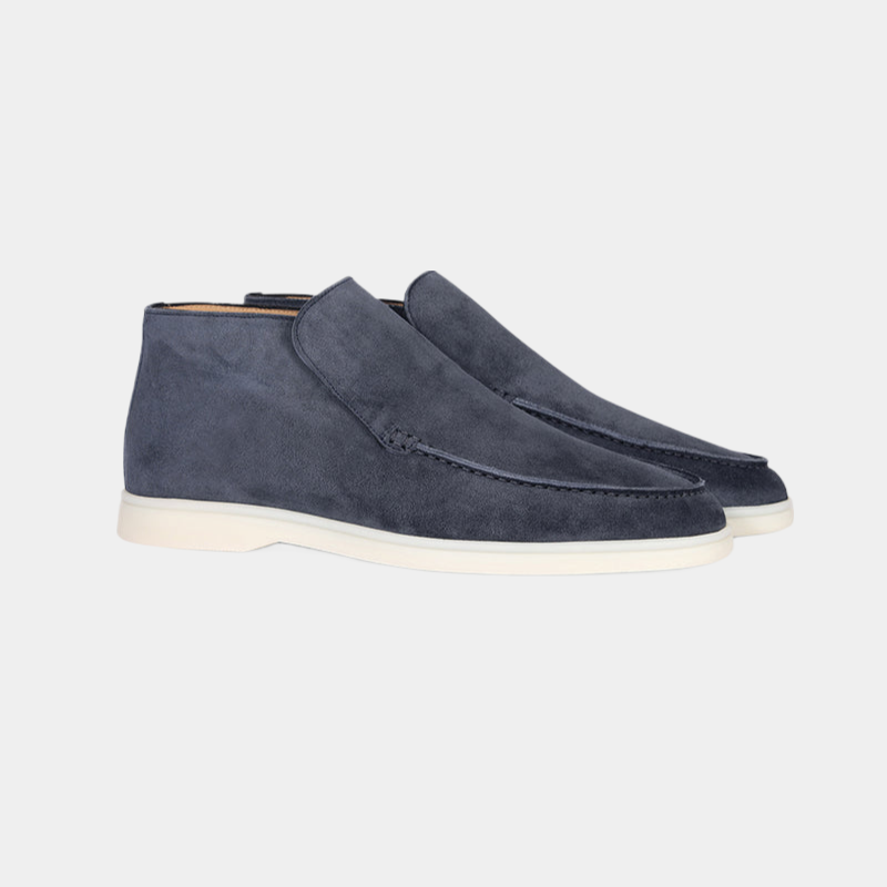 Stilfuld herre loafer i luksuriøst kalvesuede