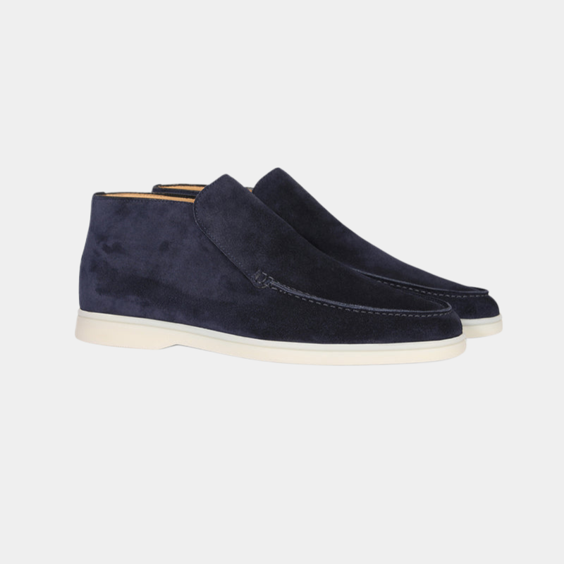 Stilfuld herre loafer i luksuriøst kalvesuede