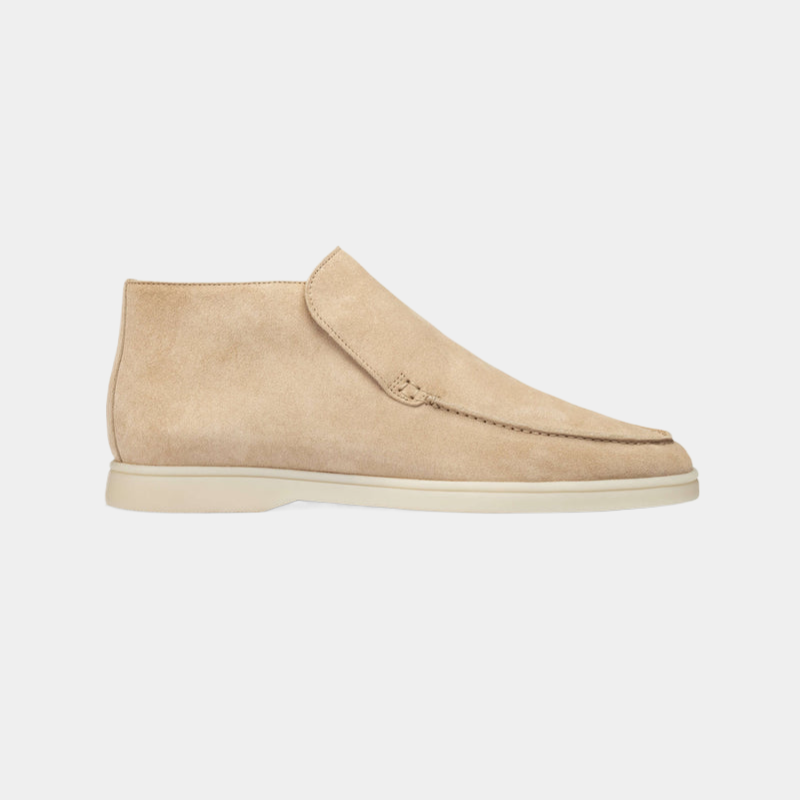 Stilfuld herre loafer i luksuriøst kalvesuede