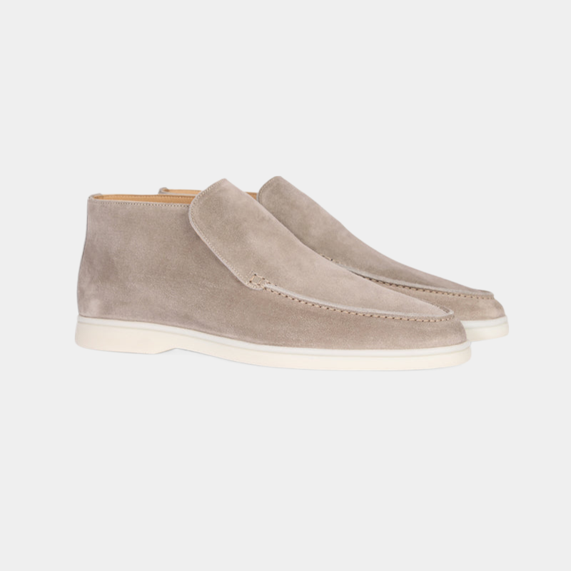 Stilfuld herre loafer i luksuriøst kalvesuede