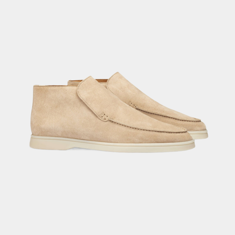 Stilfuld herre loafer i luksuriøst kalvesuede