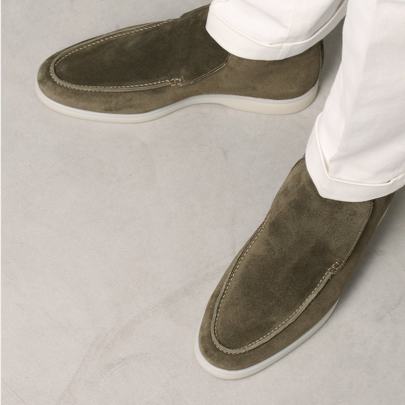 Stilfuld herre loafer i luksuriøst kalvesuede