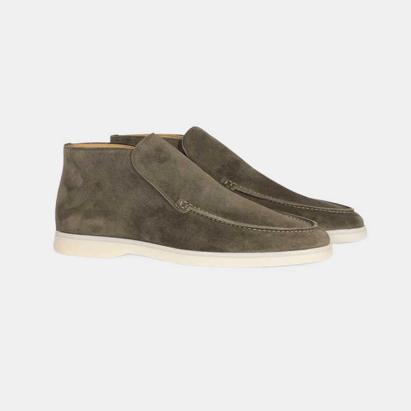 Stilfuld herre loafer i luksuriøst kalvesuede