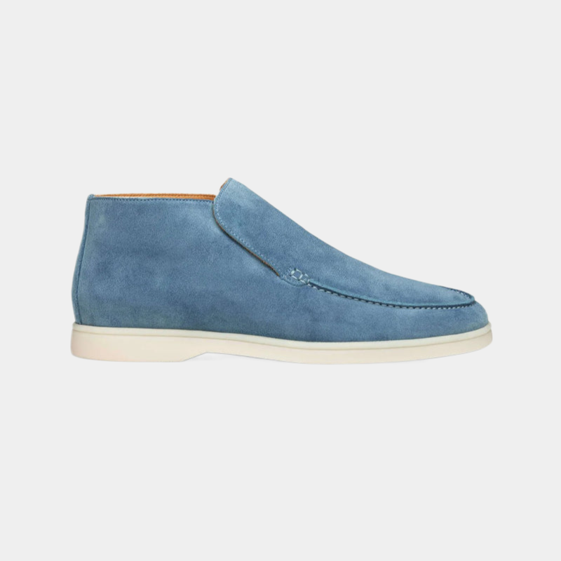Stilfuld herre loafer i luksuriøst kalvesuede