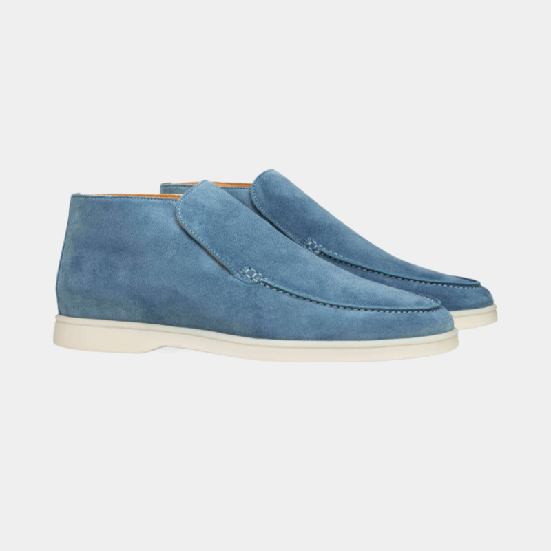 Stilfuld herre loafer i luksuriøst kalvesuede
