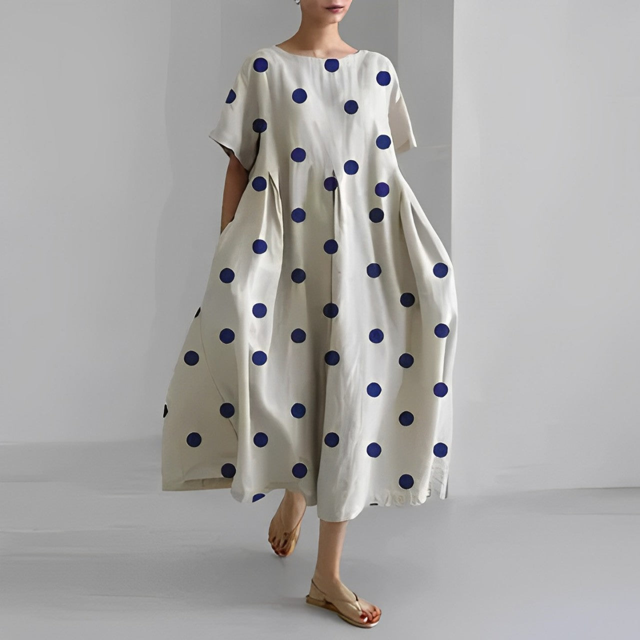 Soleil - Blomstret Kjole med Boheme Vibe
