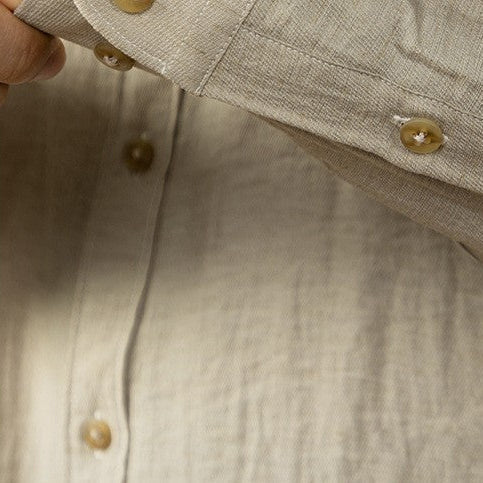 Luca | Eleganta och Andningsbara Linneblusar med Långa Ärmar