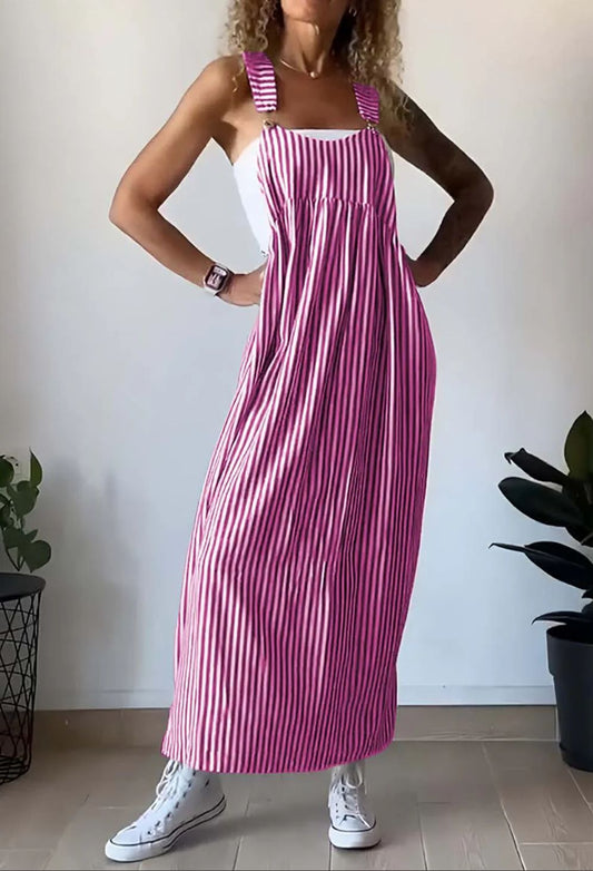 Trendy Stribet Jumpsuit til Den Stilbevidste