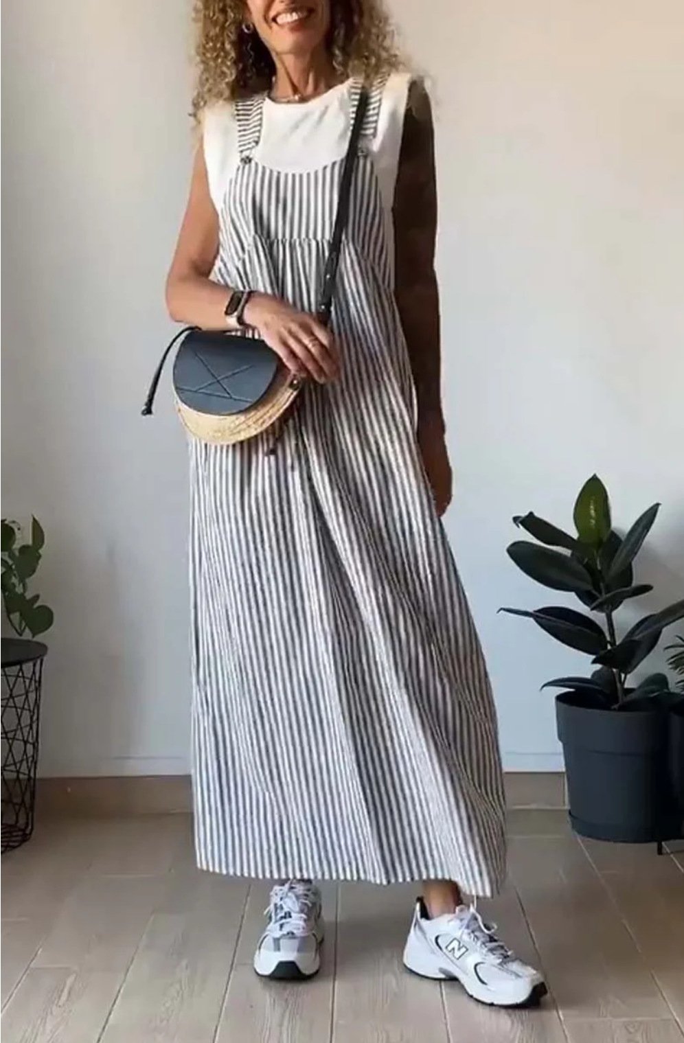 Trendig Randig Jumpsuit för Den Stilmedvetna