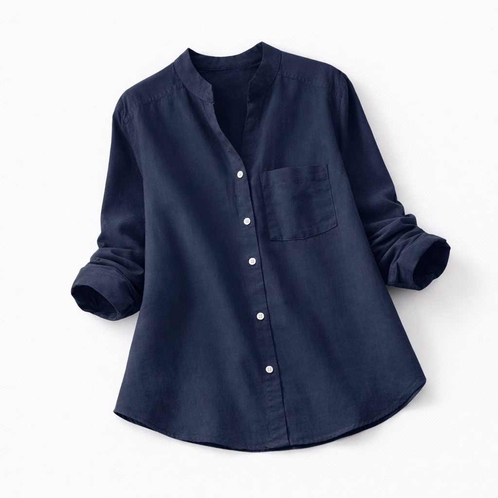 Elegant Løs Skjorte til Den Modebevidste Kvinde