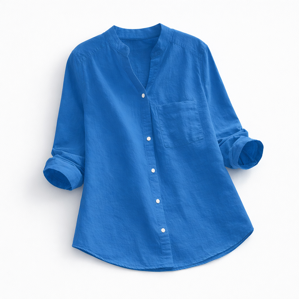 Elegant Løs Skjorte til Den Modebevidste Kvinde