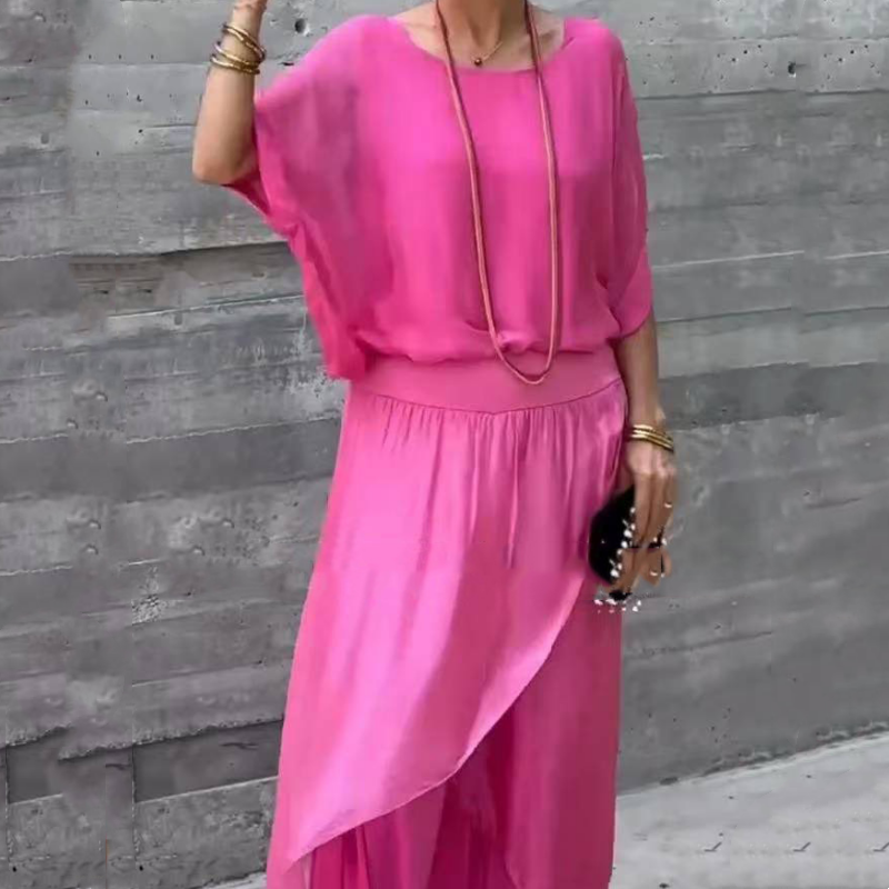 Luna - Elegant To-delt Chiffon Sæt