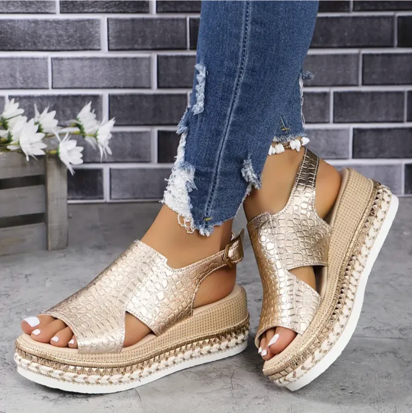 Luna | Eleganta Premium-Läder Sandaler för Komfort och Stil