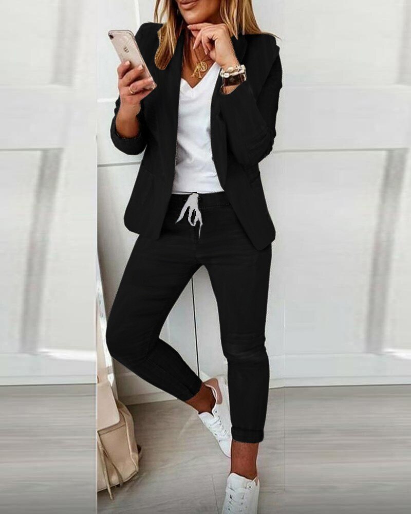 Allegra | Stilrent Blazer Set för en Elegant Look