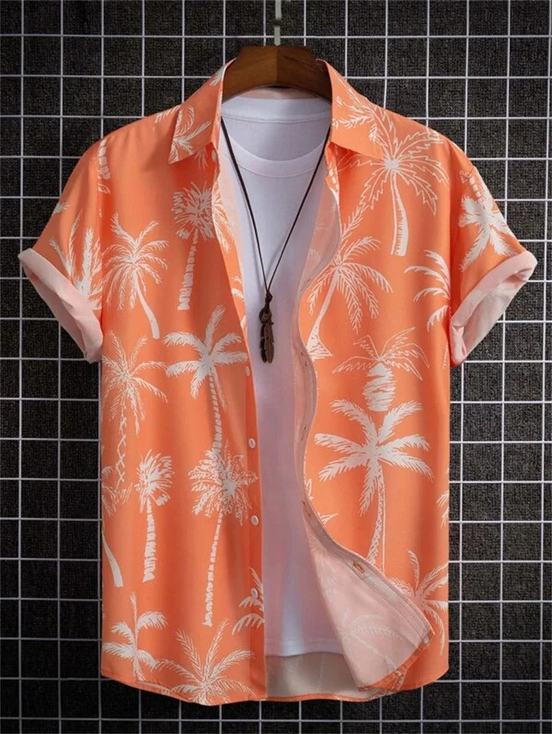 Fleuris - 3D Blomtryck Hawaiiskjorta