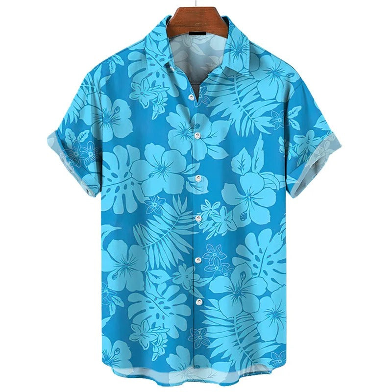 Blomsterdrøm - 3D Printet Hawaii Skjorte til Eventyr