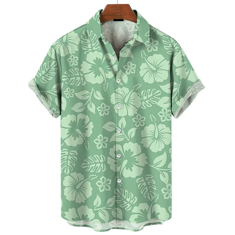 Blomsterdrøm - 3D Printet Hawaii Skjorte til Eventyr