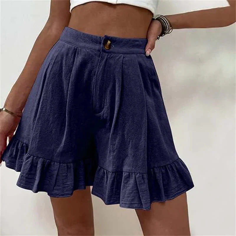 Mira - Stilfulde Ensfarvede Shorts