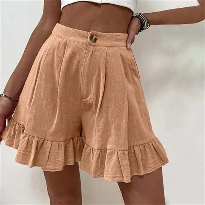 Mira - Stilfulde Ensfarvede Shorts