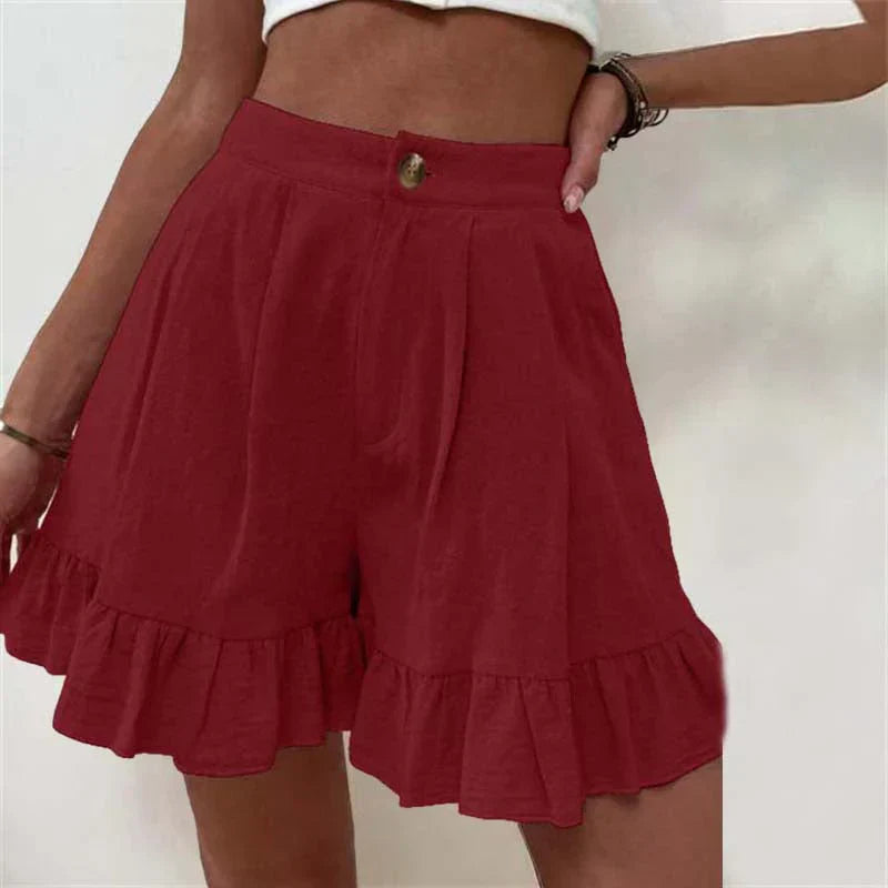 Mira - Stilfulde Ensfarvede Shorts