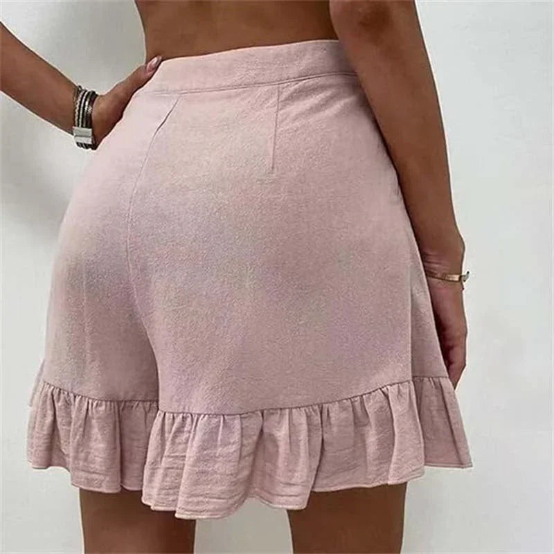 Mira - Stilfulde Ensfarvede Shorts