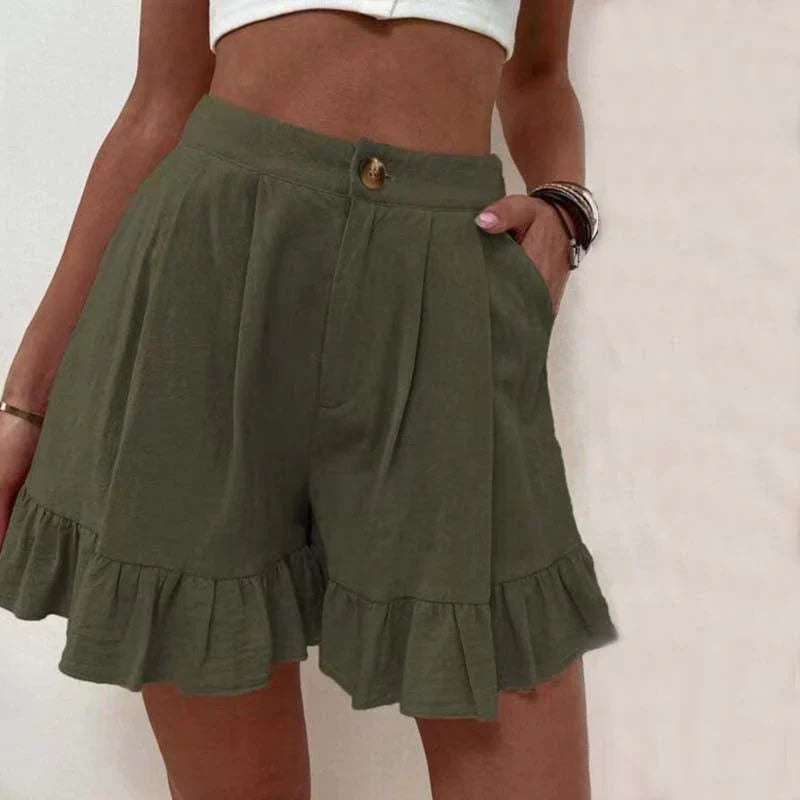 Mira - Stilfulde Ensfarvede Shorts