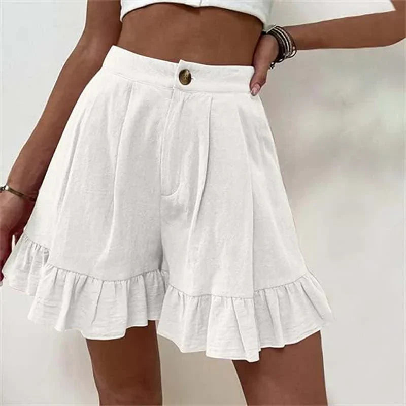Mira - Stilfulde Ensfarvede Shorts