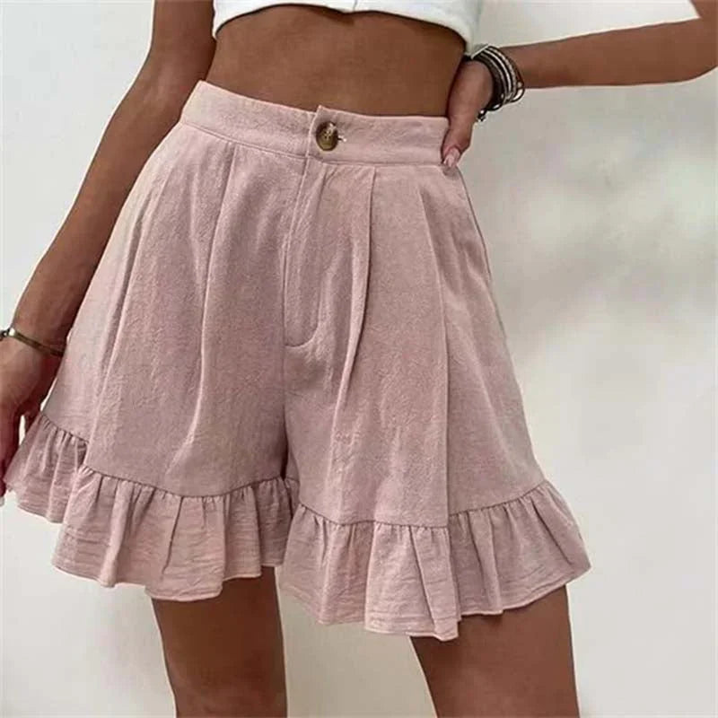 Mira - Stilfulde Ensfarvede Shorts