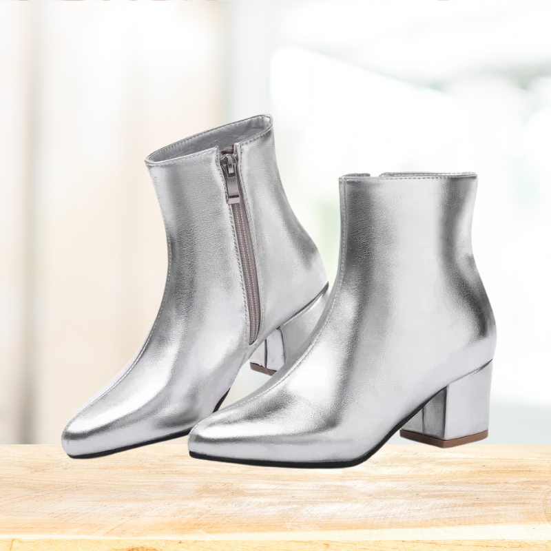Glitrande silverstövlar för dam – skapa din unika look