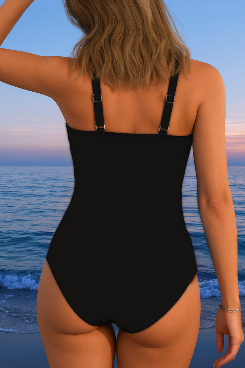 Kvinnors Badoutfit | Elegant Wickel-Design för Självsäker Stil