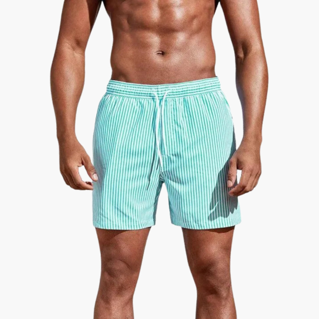 Randiga Badshorts för Herrar