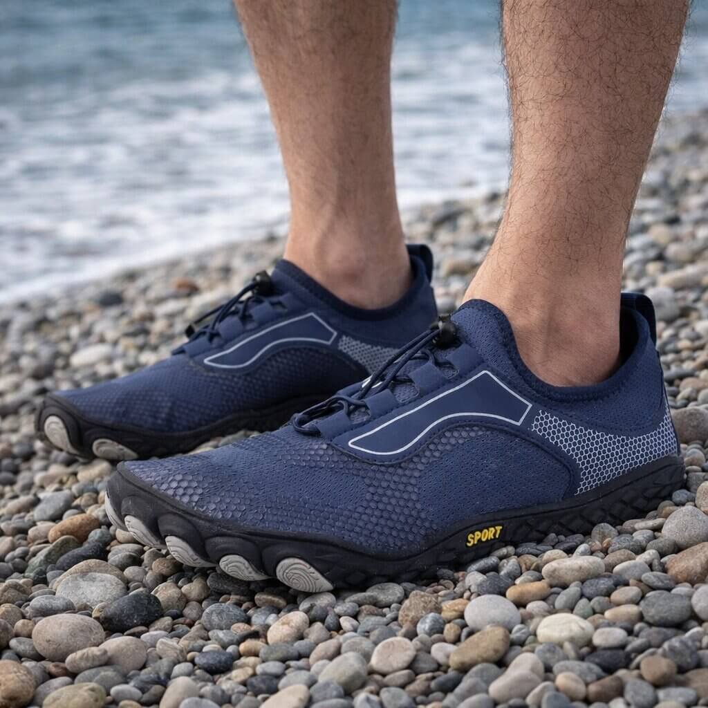 Vattentåliga Sneakers för Män | Snabbspänning & Flexibel Grepp
