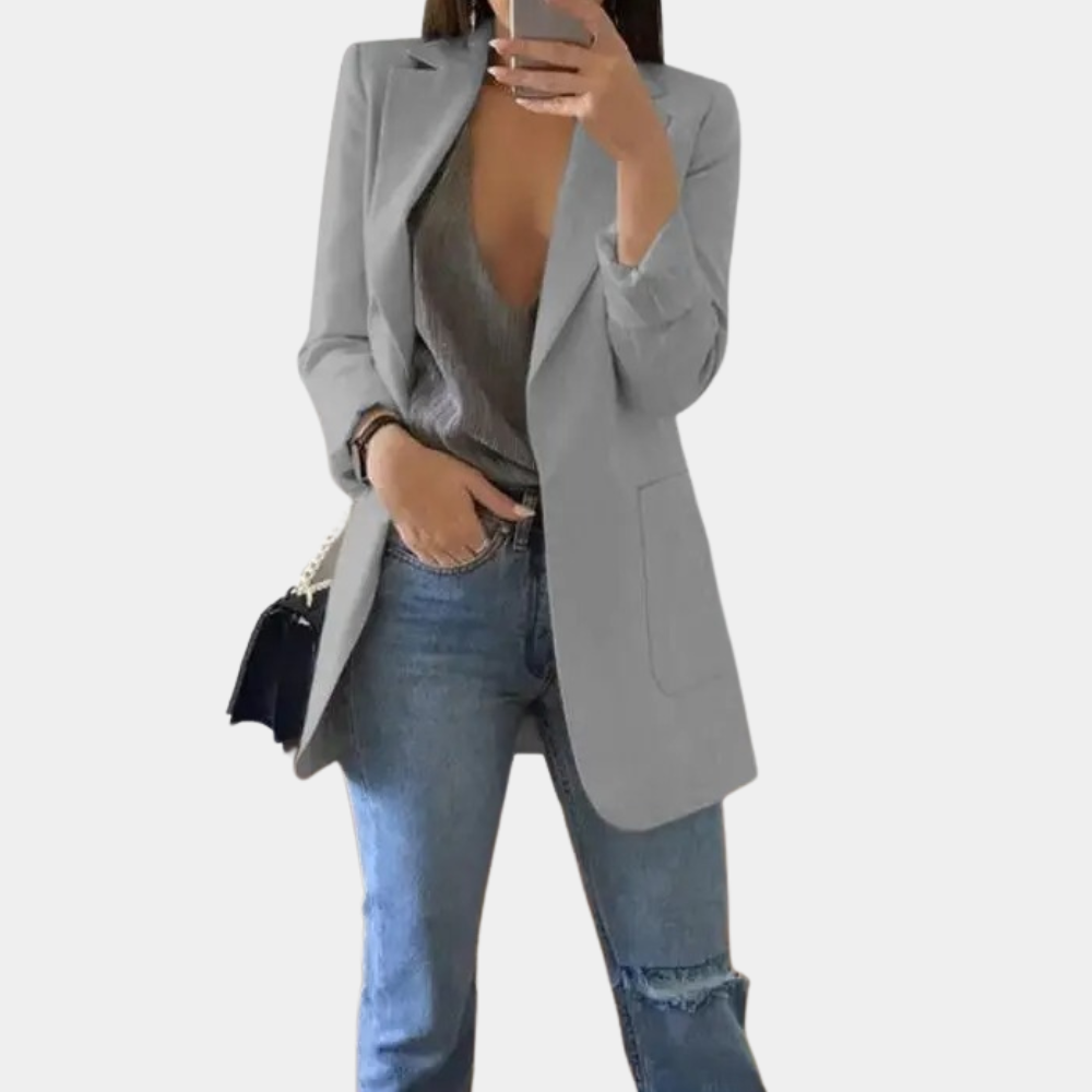 Sophie – Elegant Lang Blazer til Dame