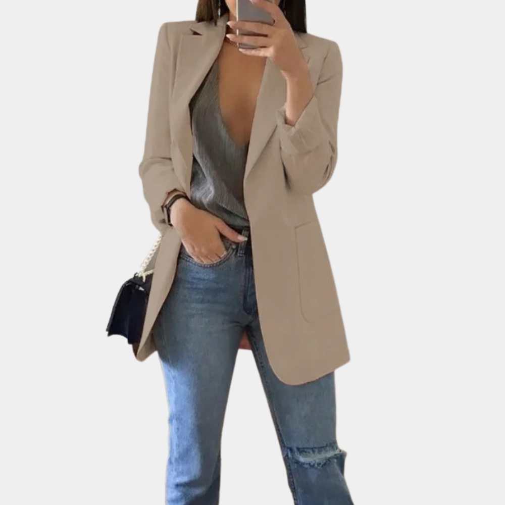 Sophie – Elegant Lang Blazer til Dame