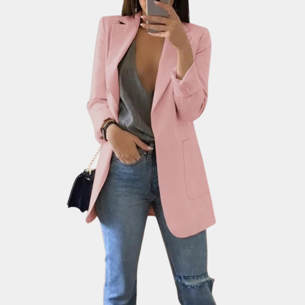 Sophie – Elegant Lang Blazer til Dame