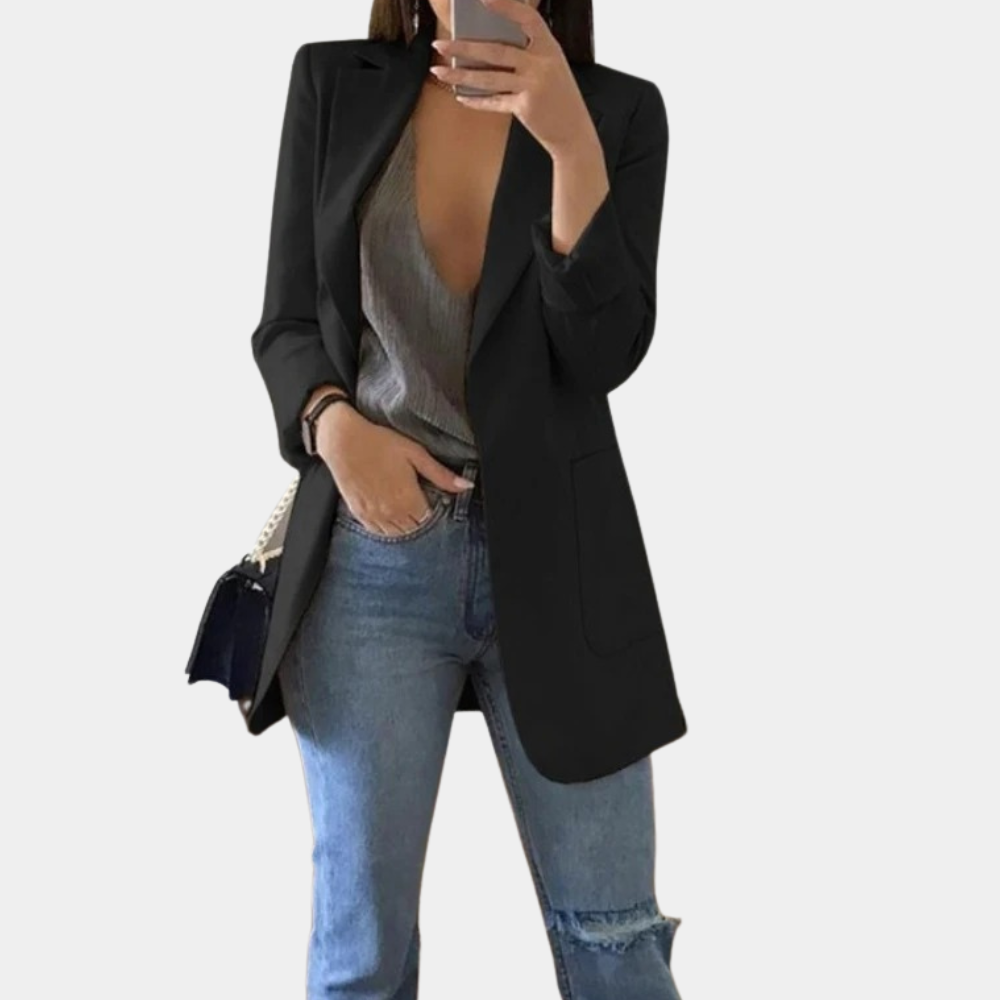 Sophie – Elegant Lang Blazer til Dame
