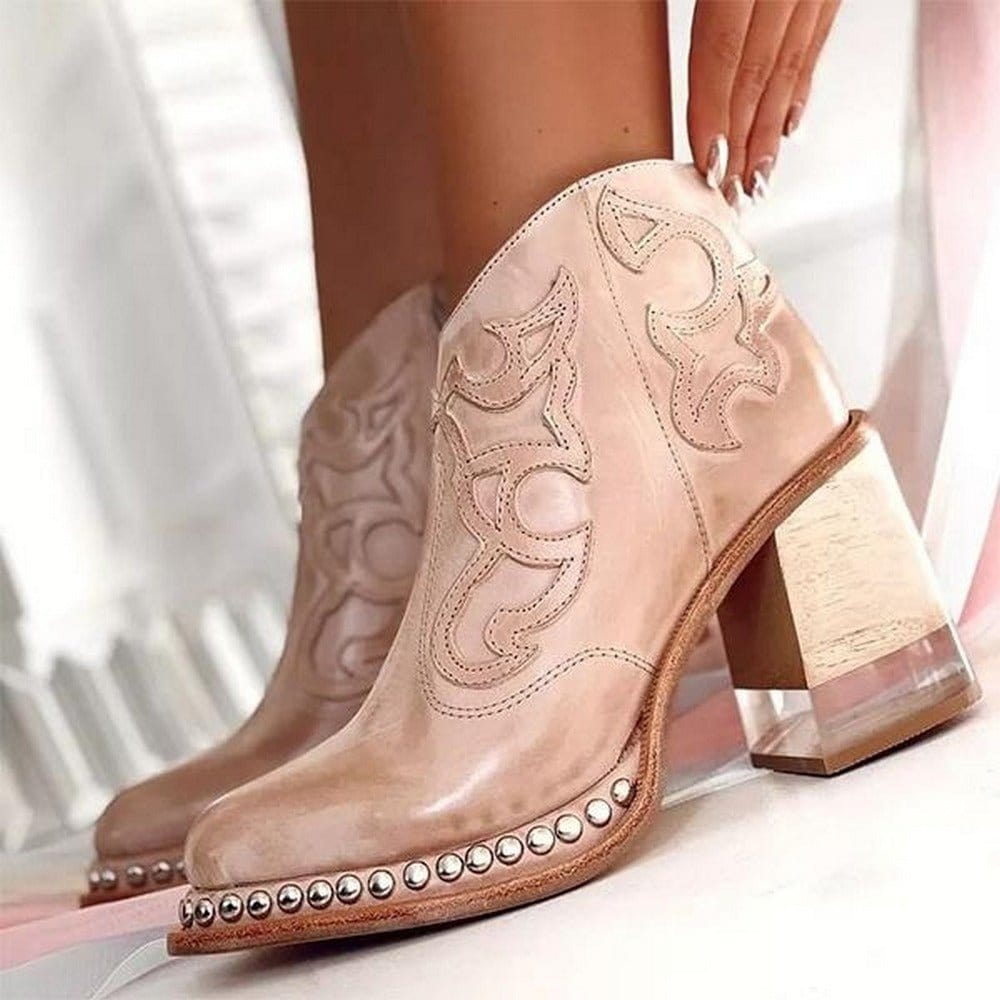 Livia | Eleganta Mid-Calf-Cowboystövlar med Stil och Komfort
