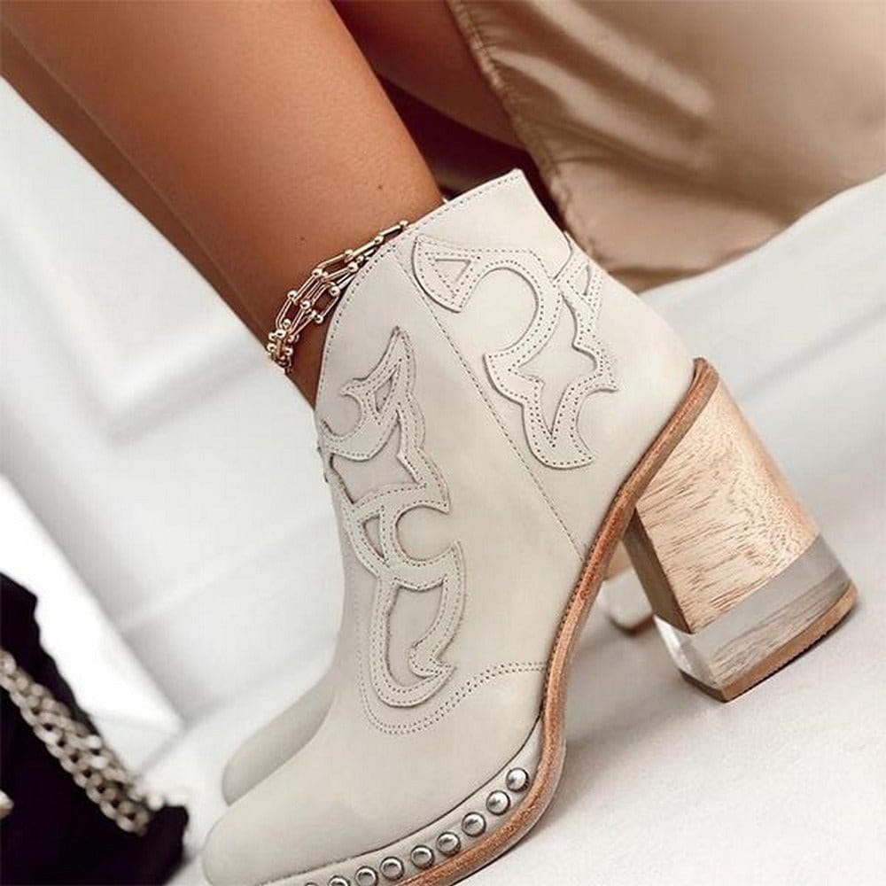 Livia | Eleganta Mid-Calf-Cowboystövlar med Stil och Komfort