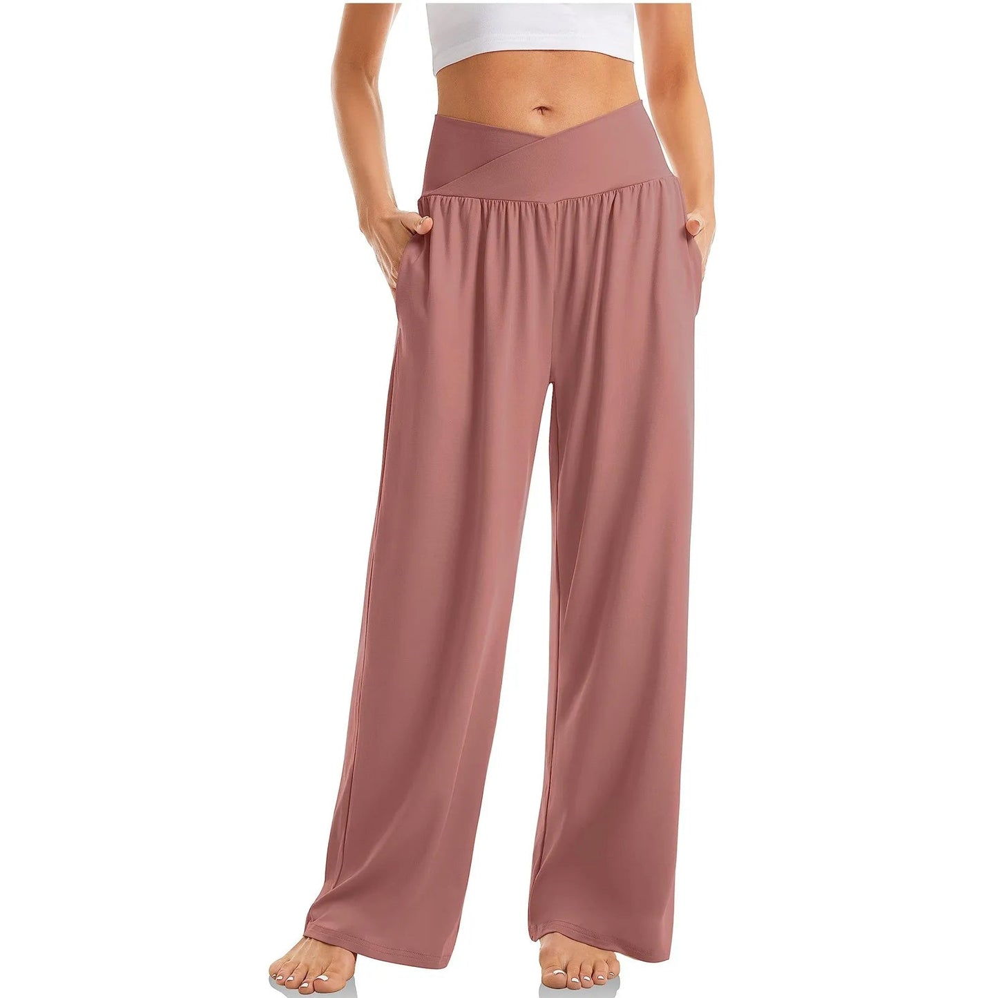 Dahlia | Högmidjade Stretch-Yogabyxor för Damer