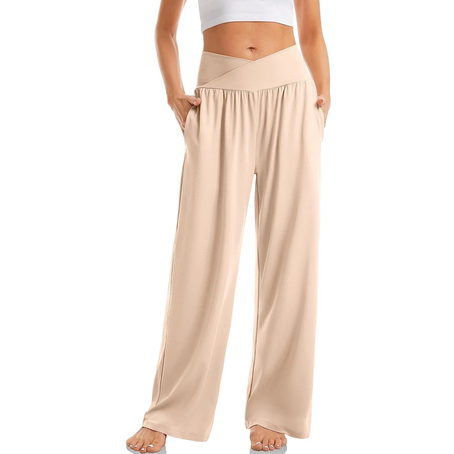 Dahlia | Högmidjade Stretch-Yogabyxor för Damer