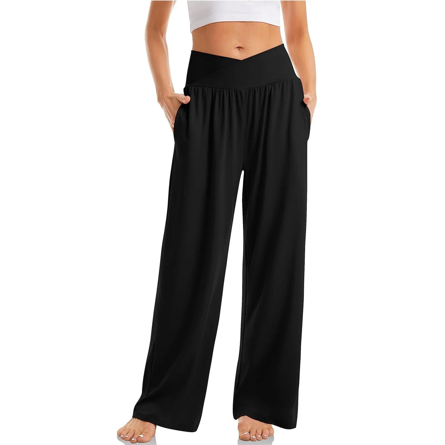 Dahlia | Högmidjade Stretch-Yogabyxor för Damer