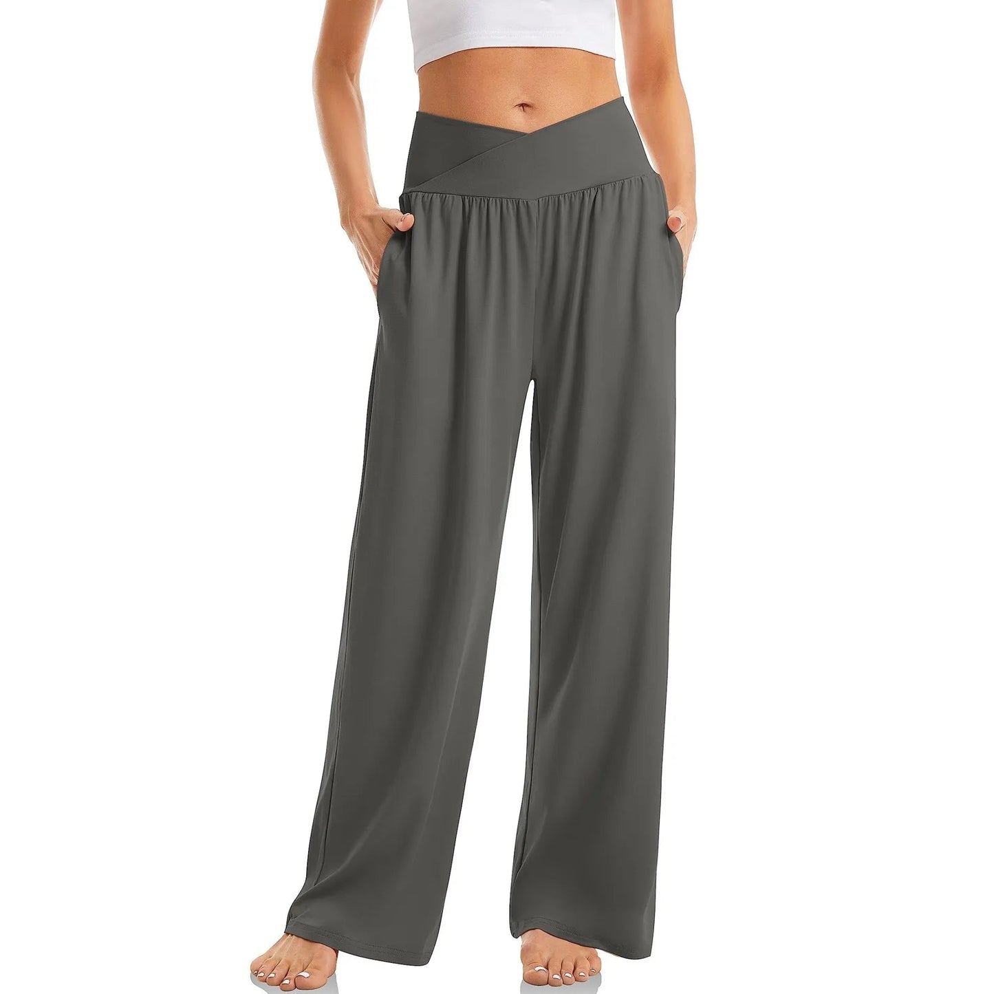 Dahlia | Högmidjade Stretch-Yogabyxor för Damer