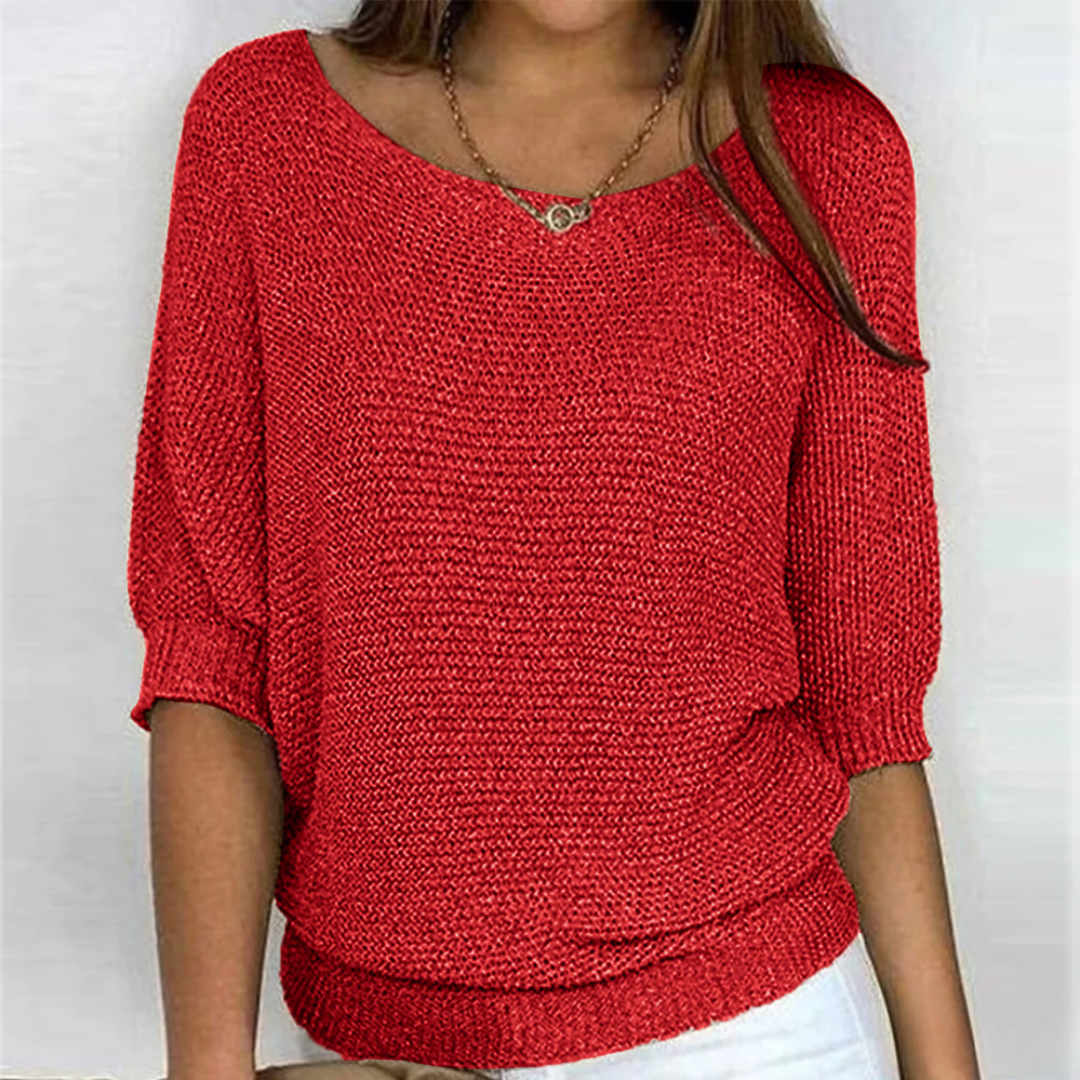 Isabella – Luksuriøs Strikbluse
